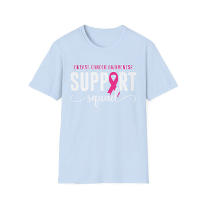 Breast Cancer Shirts Support Squad Tee Breast Cancer Awareness T-Shirt For Men Women