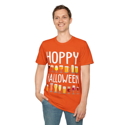 Funny Hoppy Halloween Halloween Beer Drinking Party T-Shirt Men Women