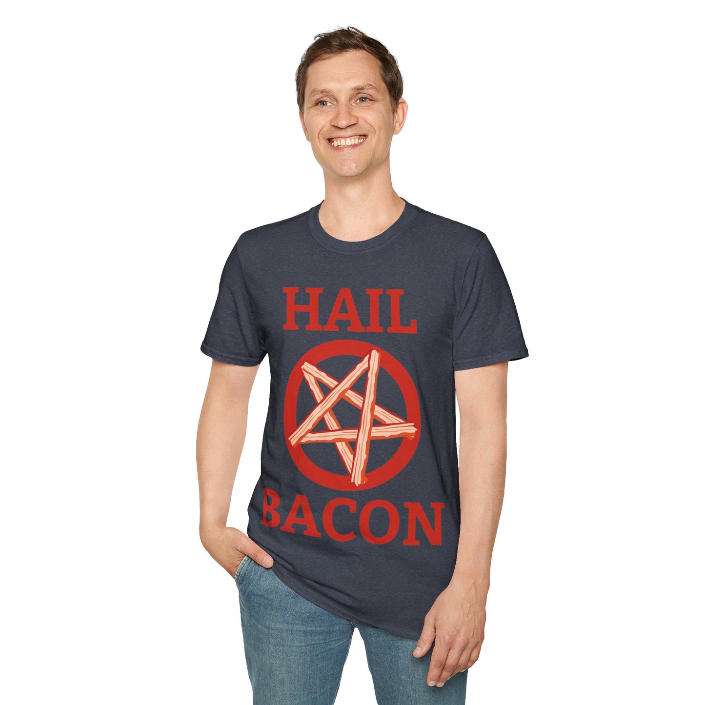 Hail Bacon Funny Bacon Food Lover Foodie Shirt for Men Hail Bacon T-Shirt