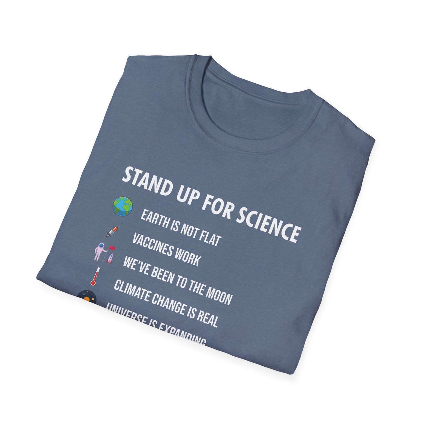 Stand Up for Science Magic But Real Earth Moon Math T-Shirt Men Women