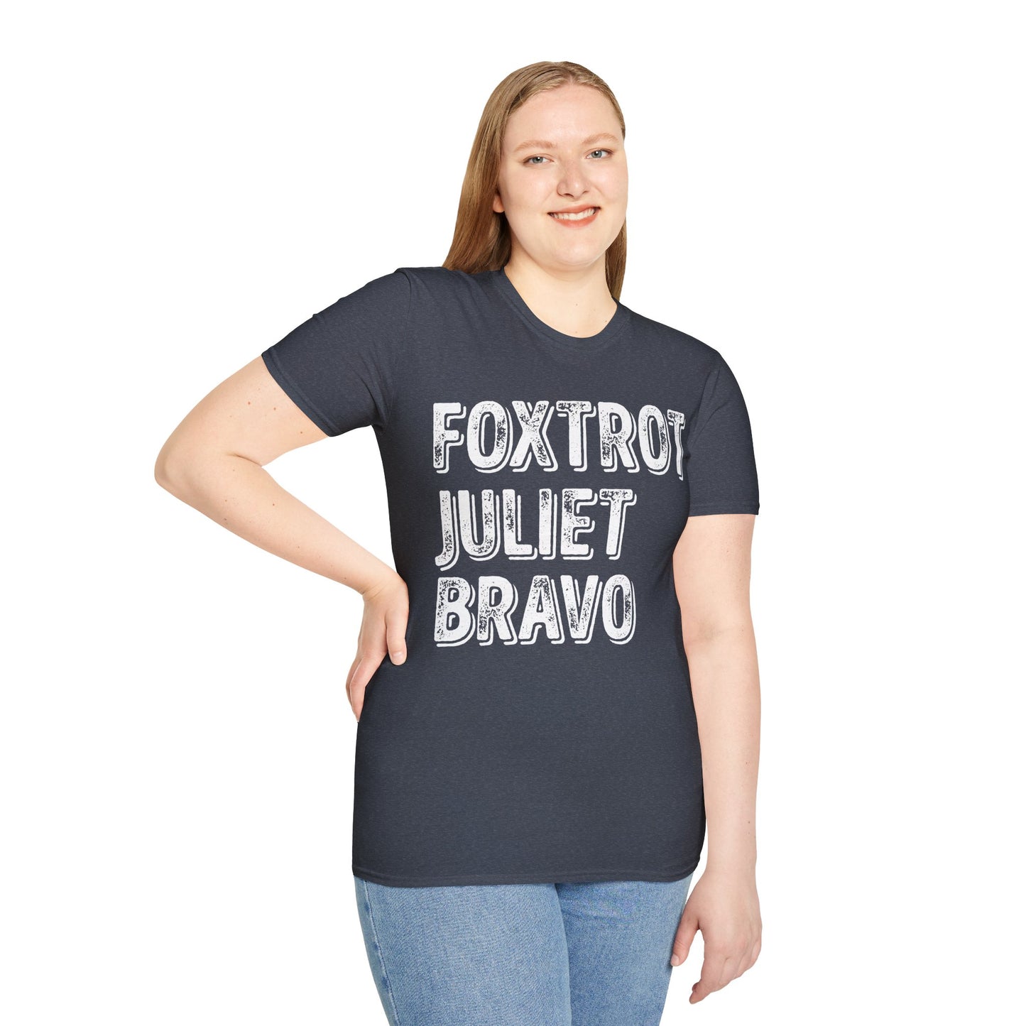 Retro Vintage Foxtrot Juliet Bravo T-Shirt For Men Women
