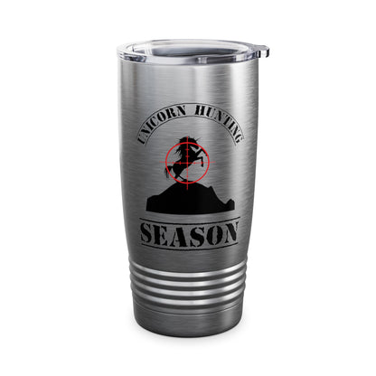 Funny Unicorn Hunting Season Inquire Within Hunting Tumbler Men Women