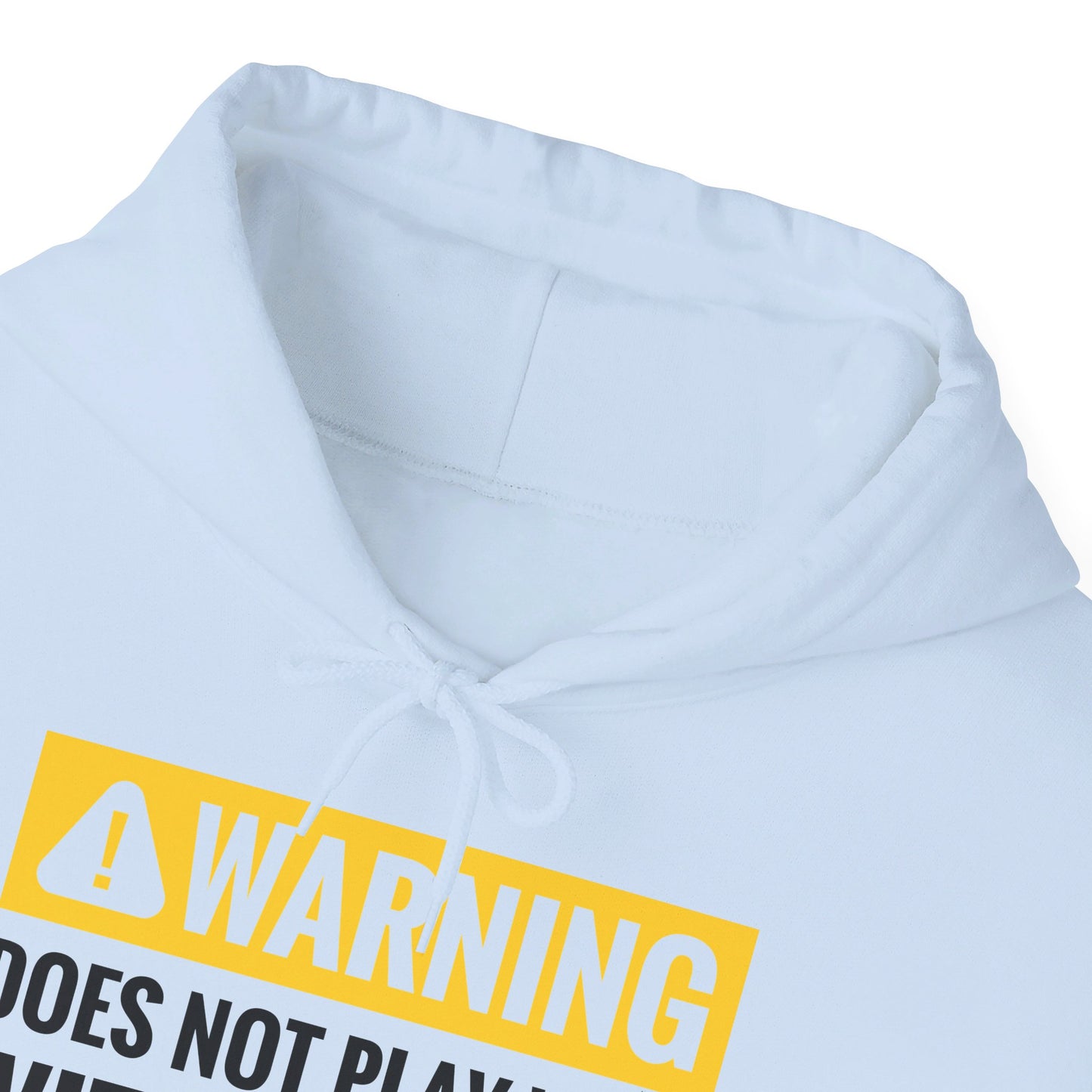 Funny Warning Does Not Play Well With Others Caution Sign Hoodie For Men Women Hoodie