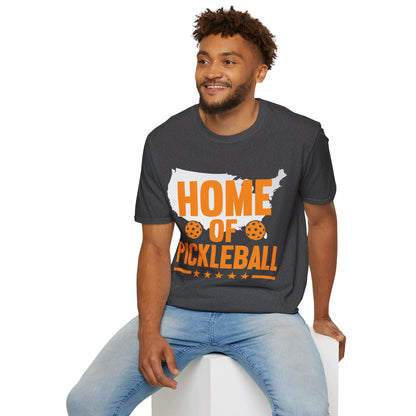 Home of Pickleball USA Map America T-Shirt For Men Women Kids