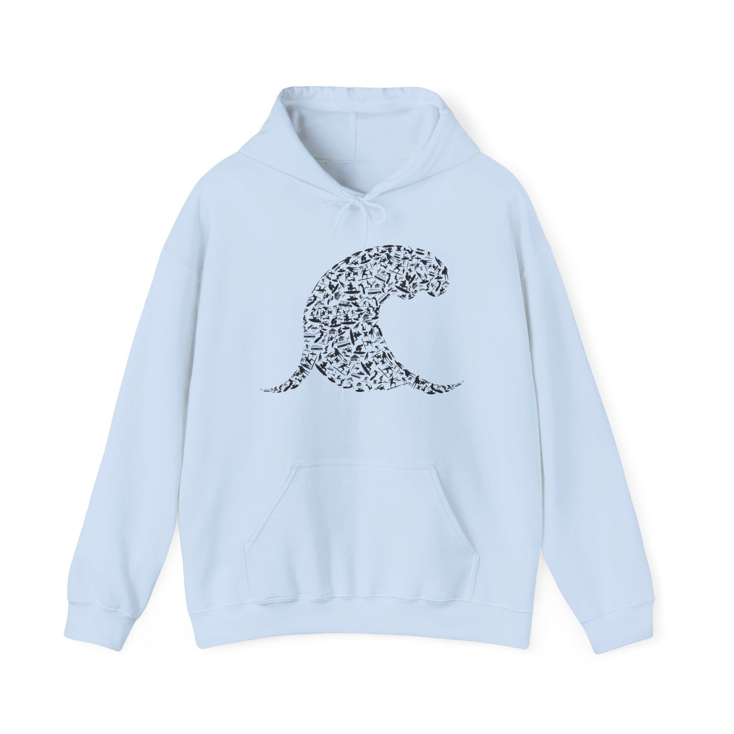 Silhouette Wave Cup For Surfer Surf Girls Surfing Hoodie