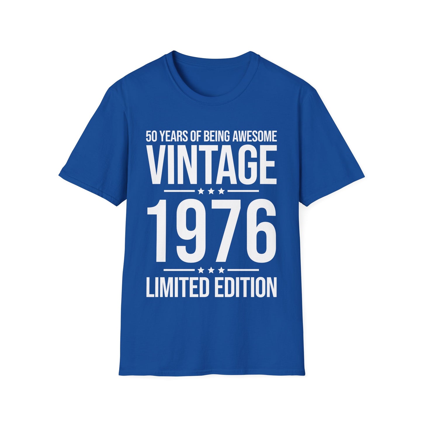 50 Year Old Gifts Vintage 1976 50 Years Awesome 50th Birthday T-Shirt