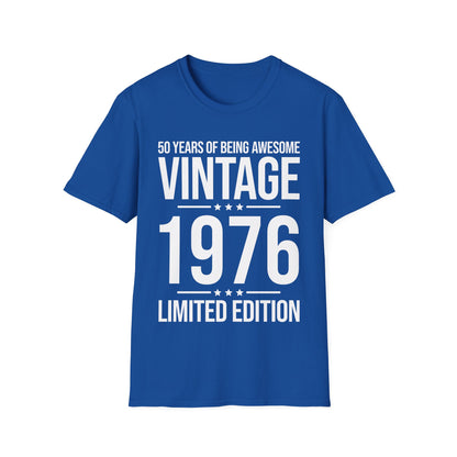 50 Year Old Gifts Vintage 1976 50 Years Awesome 50th Birthday T-Shirt