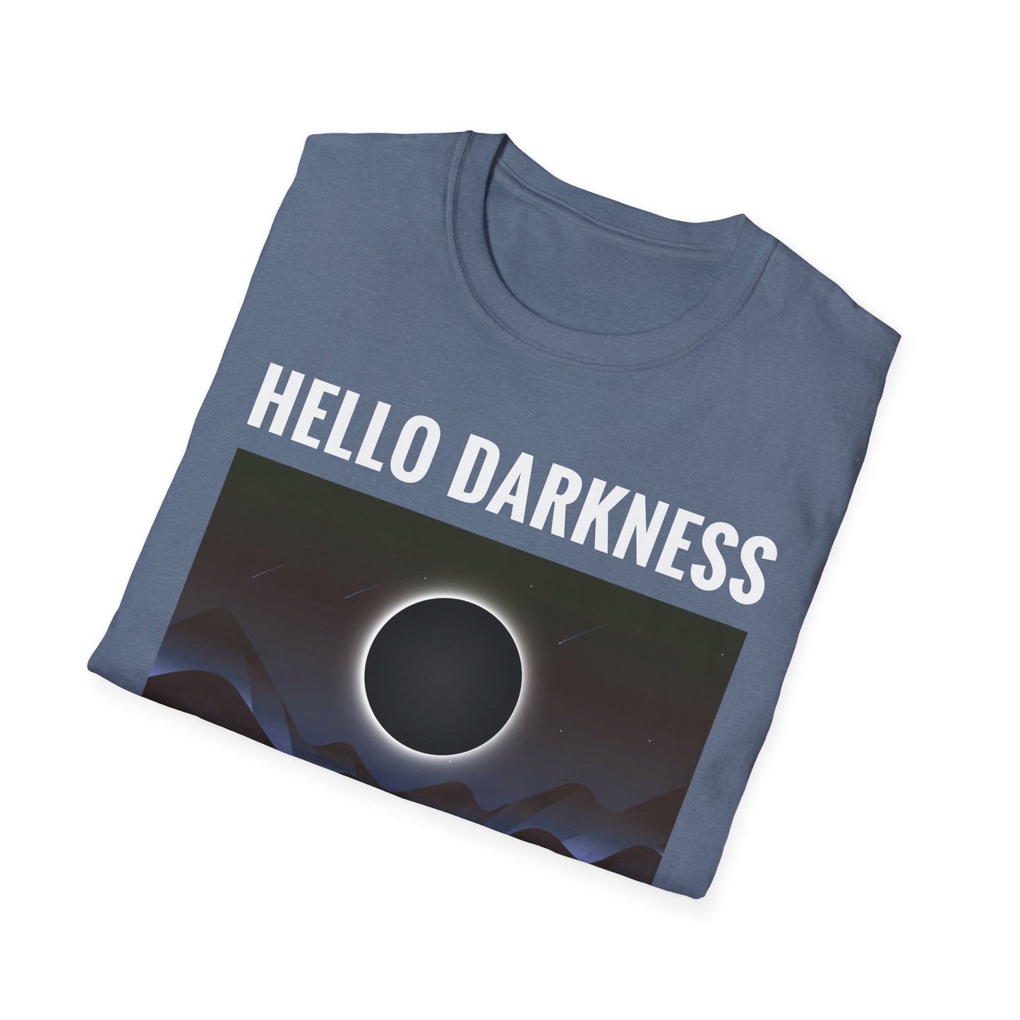 Funny Hello Darkness My Old Friend Solar Eclipse April 08, 2024 T-Shirt for Men Women