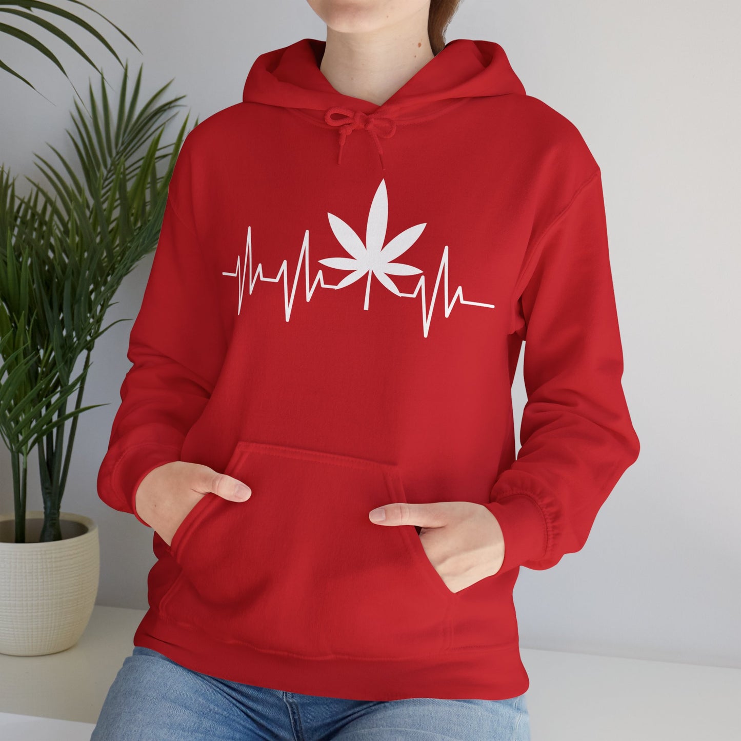 Funny Weed Cannabis Marijuana Leaf Heartbeat Stoner Tie Dye Hoodie For Men Women Hoodie