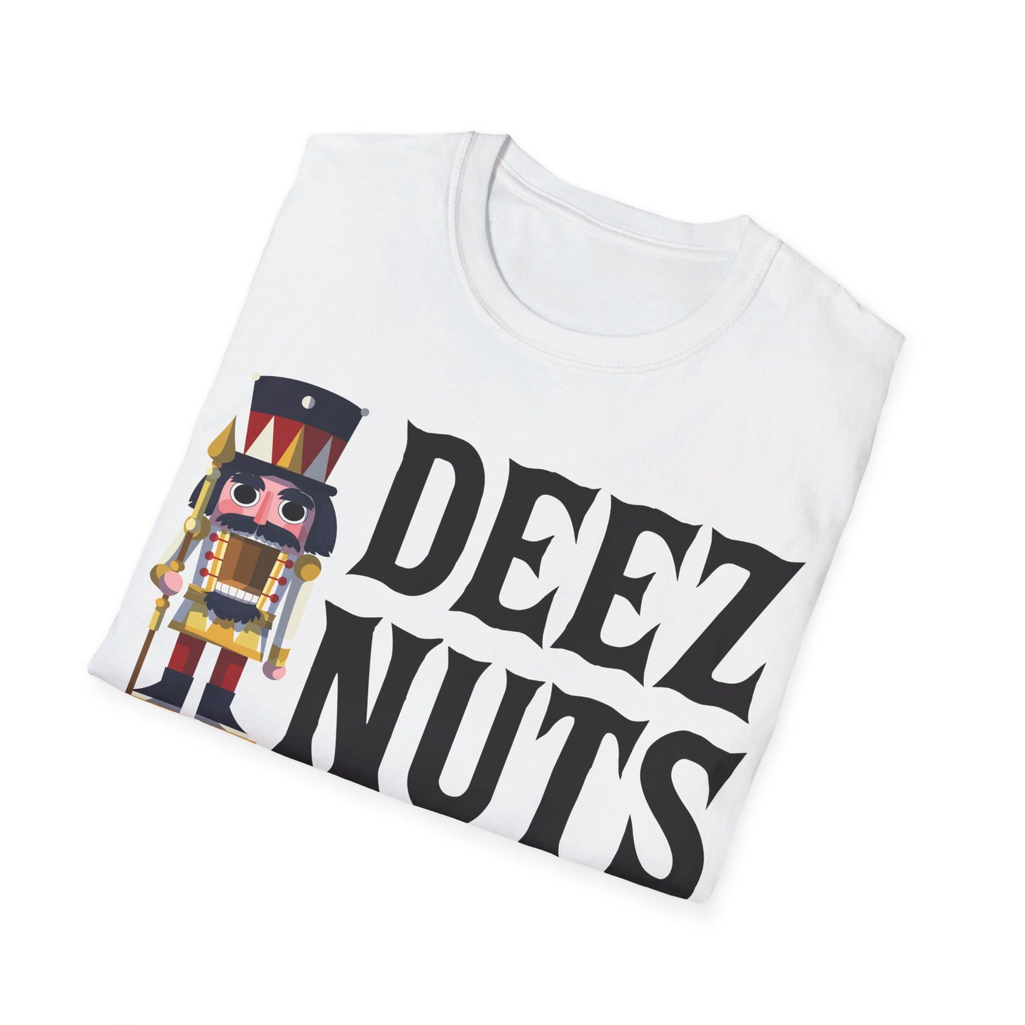 Funny Deez Nuts Nutcracker Ugly Christmas Meme Xmas Gift T-Shirt Men Women