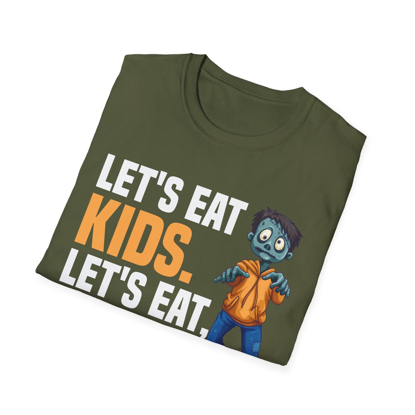 Funny Lets Eat Kids Humor Funny Halloween Teacher Grammar T-Shirt Men Women