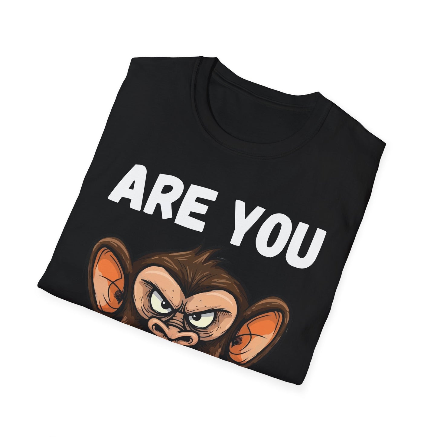 Humor are You Serious Grumpy Funny Monkey Meme T-Shirt