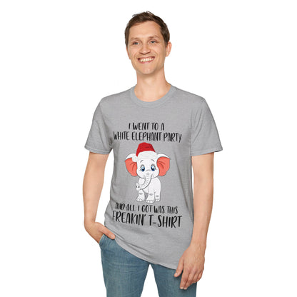 I Went To A Party And All I Got White Elephant Christmas Fun T-Shirt Gift Exchange Contest T-Shirt