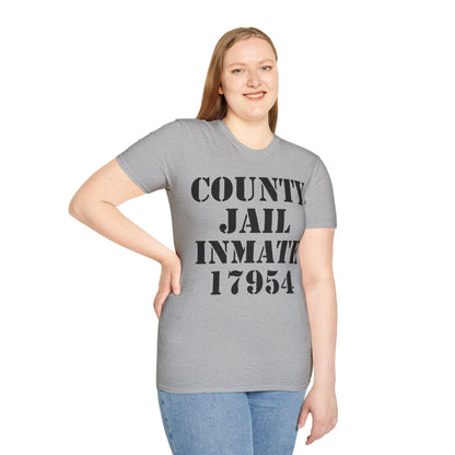 Halloween County Jail Inmate Prisoner Costume Party T-Shirt For Men