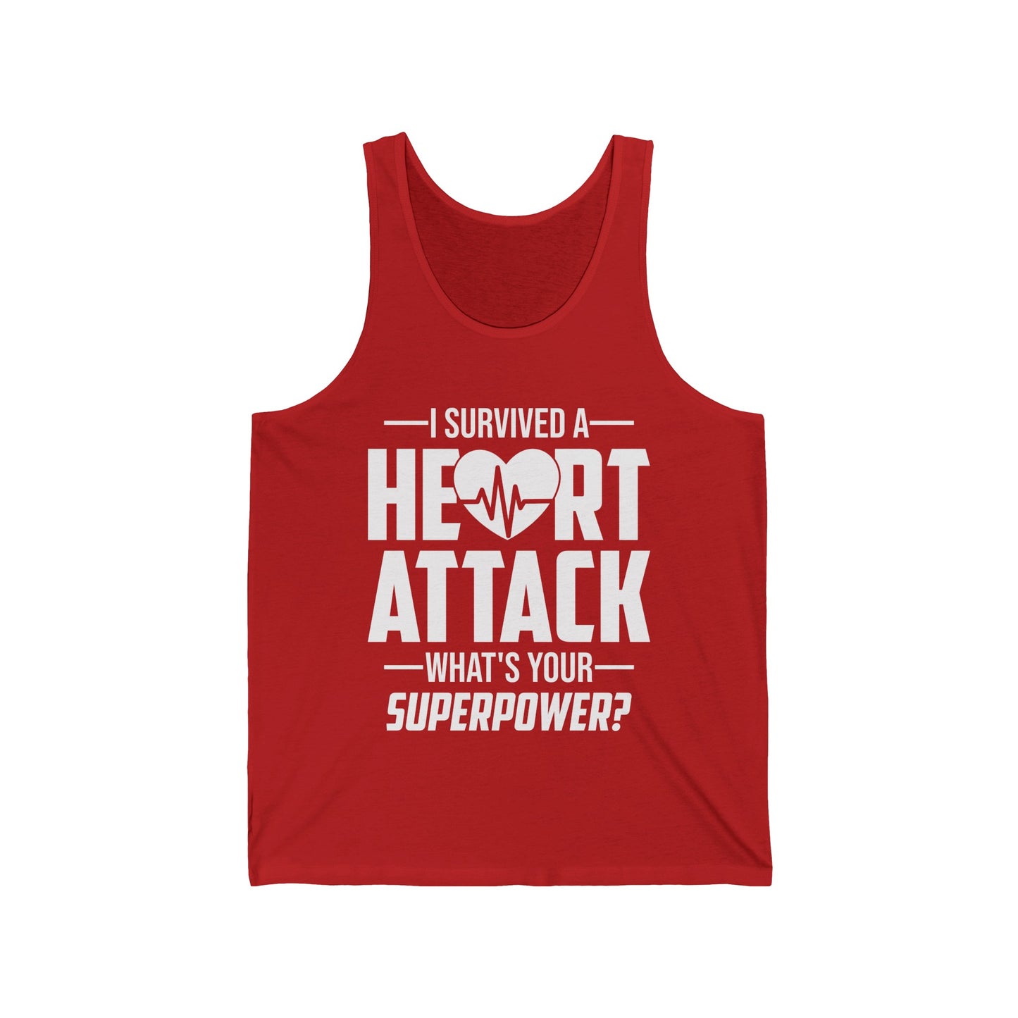 I Survived A Heart Attack Heart Attack Survivor Infarct Funny Superpower Tank Tops