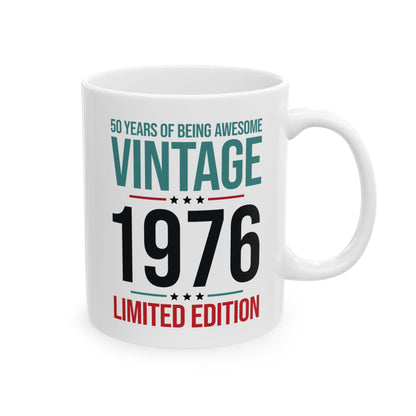 50 Year Old Gifts Vintage 1976 50 Years Awesome 50th Birthday Coffee Mug
