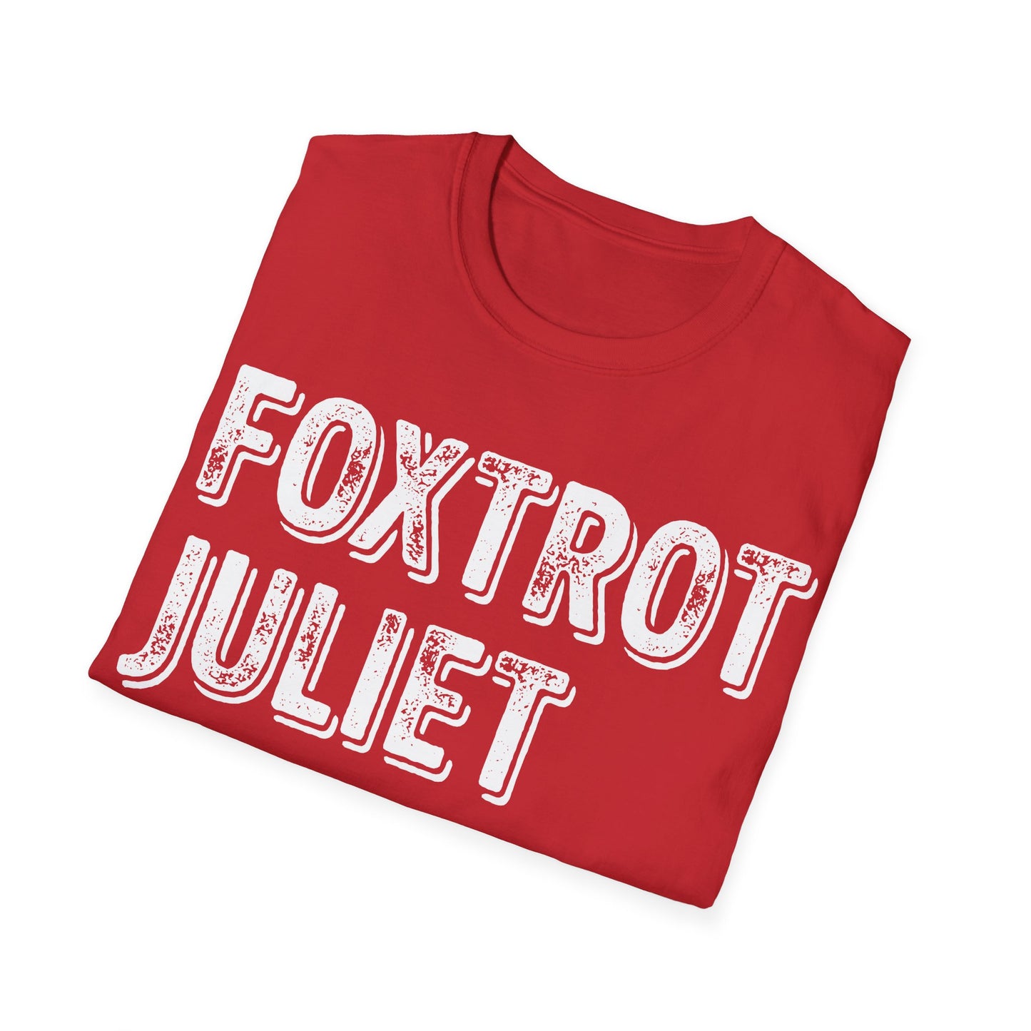 Retro Vintage Foxtrot Juliet Bravo T-Shirt For Men Women