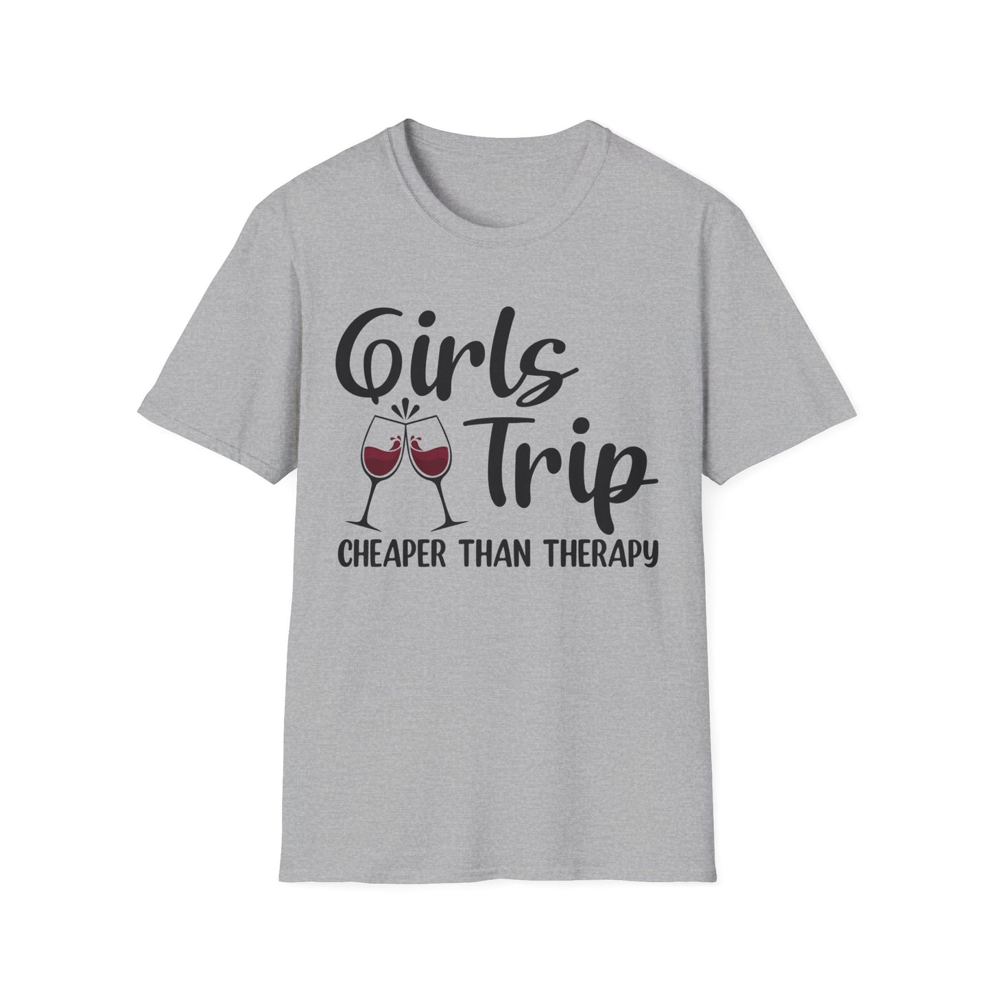 Funny Girls Trip Cheaper Than Therapy Beach Vacation Party T-Shirt For Women