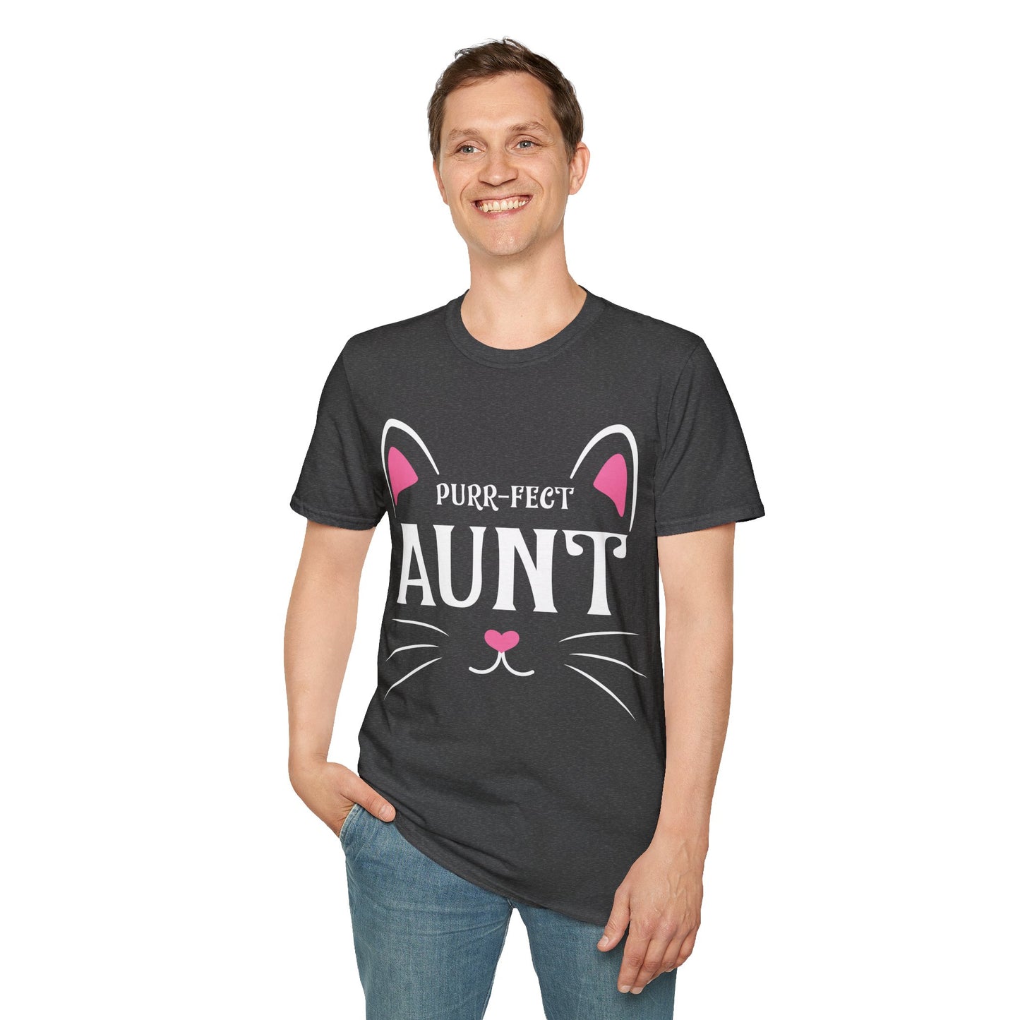 PURR-FECT Aunt Funny Cat Lover Cute Funny Kitten T Shirt Gift For Men Women T-Shirt