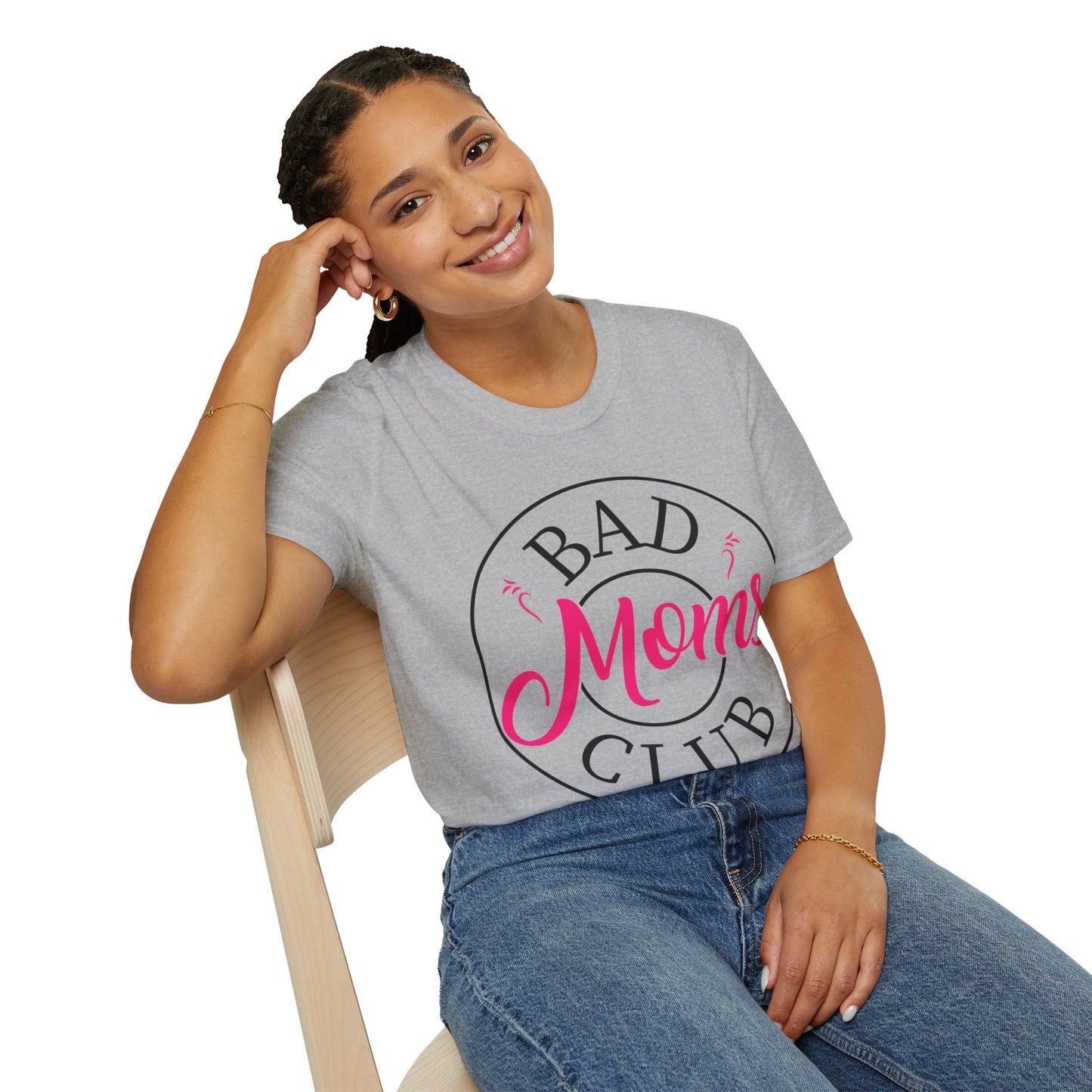 Funny Bad Moms Clubs New Mom Memer Sarcastic Woman Gift T-Shirt