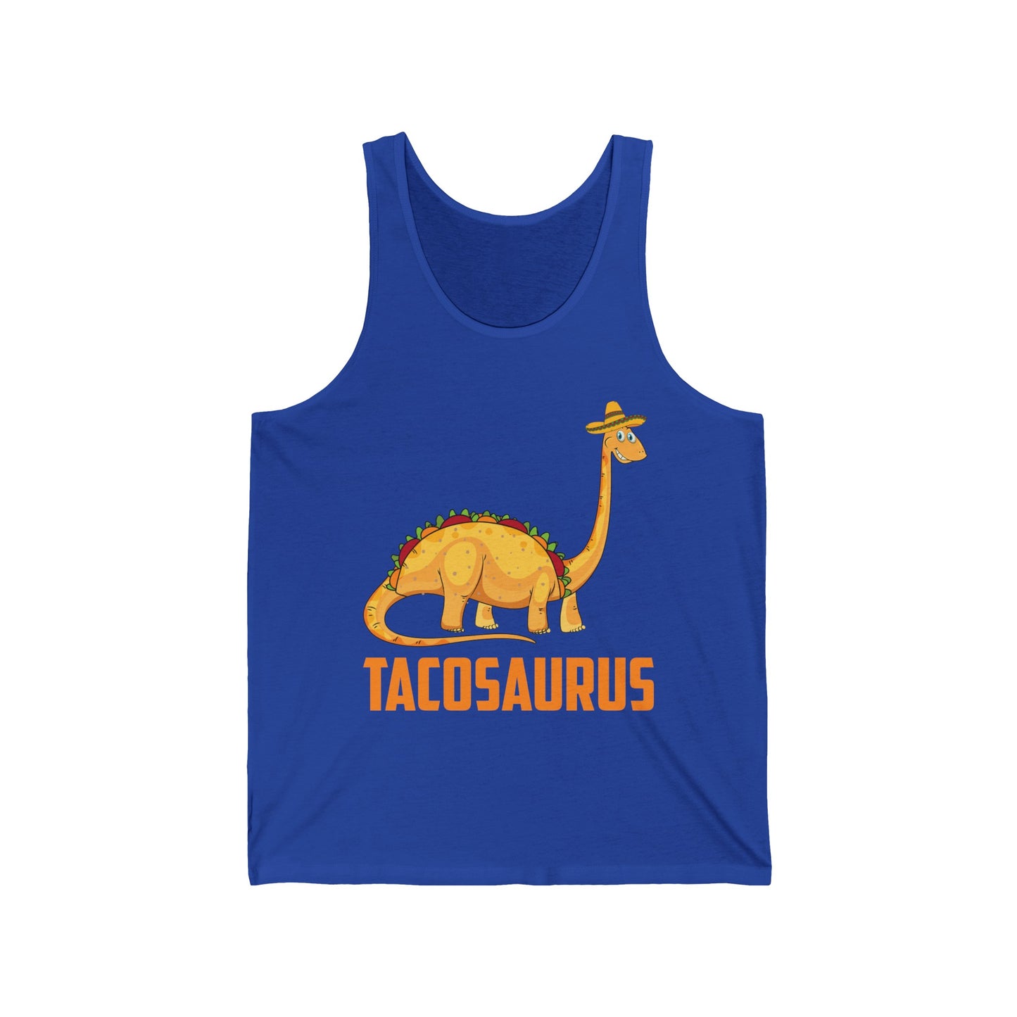 Funny Tacosaurus Cinco de Mayo Tank Top Taco Food Dinosaur Tank Tops