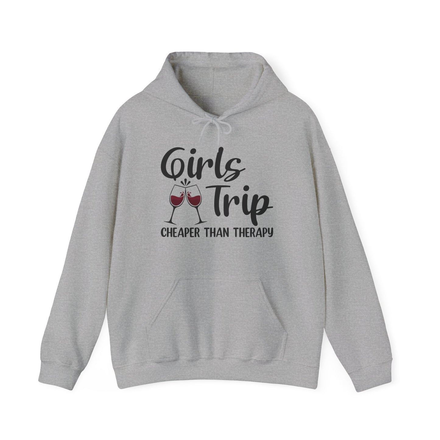 Funny Girls Trip Cheaper Than Therapy Beach Vacation Party Hoodie For Women