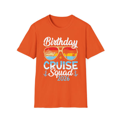 Birthday Cruise Squad 2026 Cruising Bday Vacation Party Crew T-Shirt For Men Women