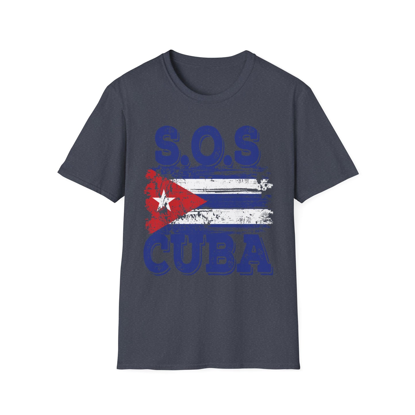 SOS Cuba Cuban Flag Shirt Man Cuban T-Shirt for Men Women