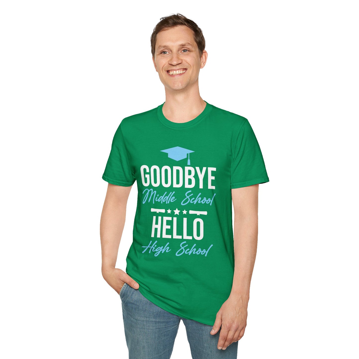 Goodbye Middle School Hello High School Funny Graduation T-Shirt