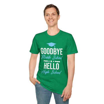 Goodbye Middle School Hello High School Funny Graduation T-Shirt