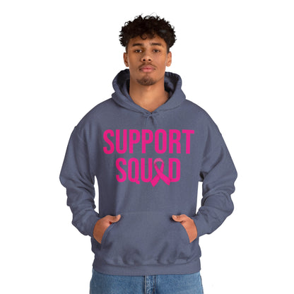 Support Squad Breast Cancer Warrior Awareness October Pink Hoodie