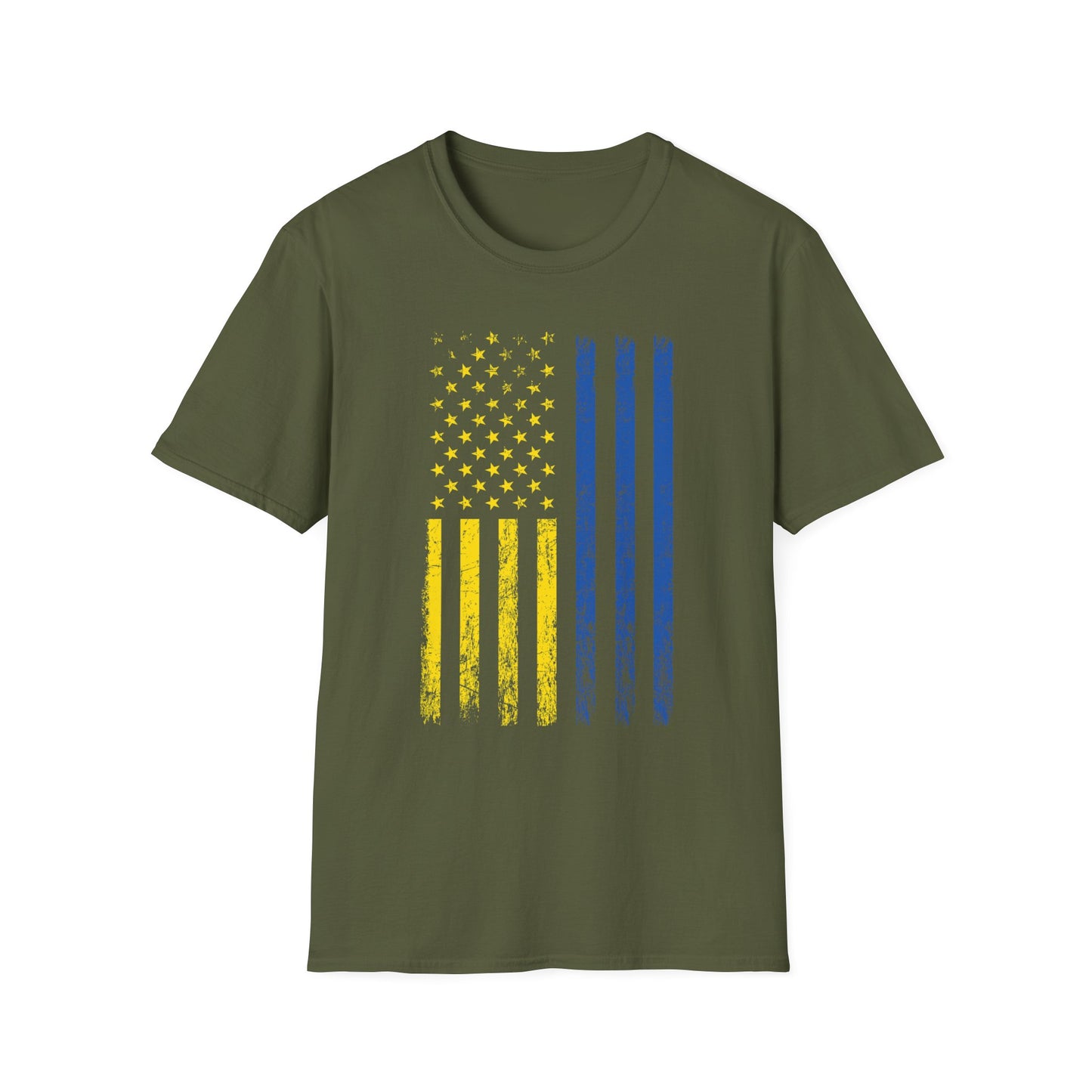 Ukrainian Lover Ukrainian American Flag I Stand With Ukraine T-Shirt