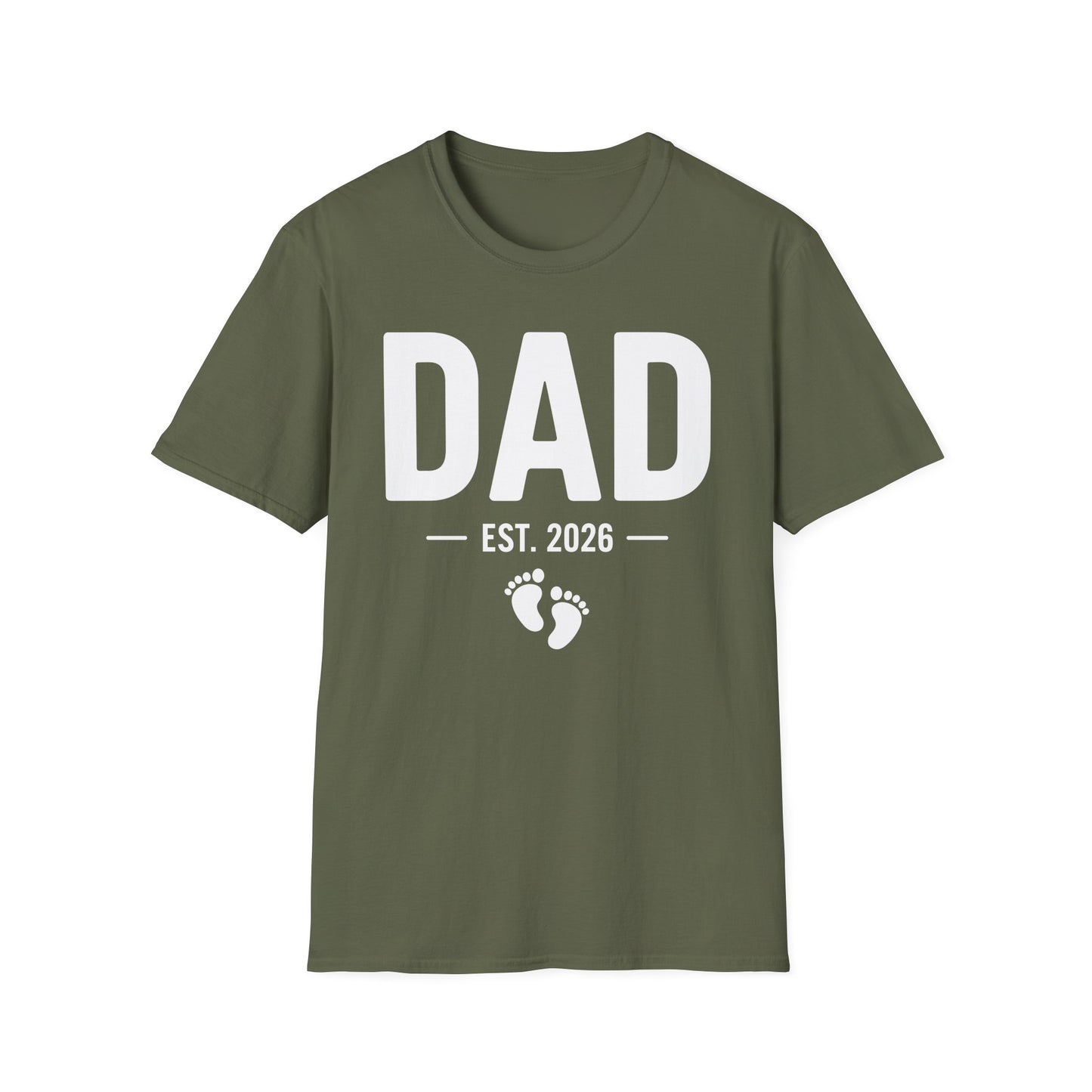 Funny Dad Est 2026 To Be Gifts First Time Dad New Daddy T-Shirt For Men