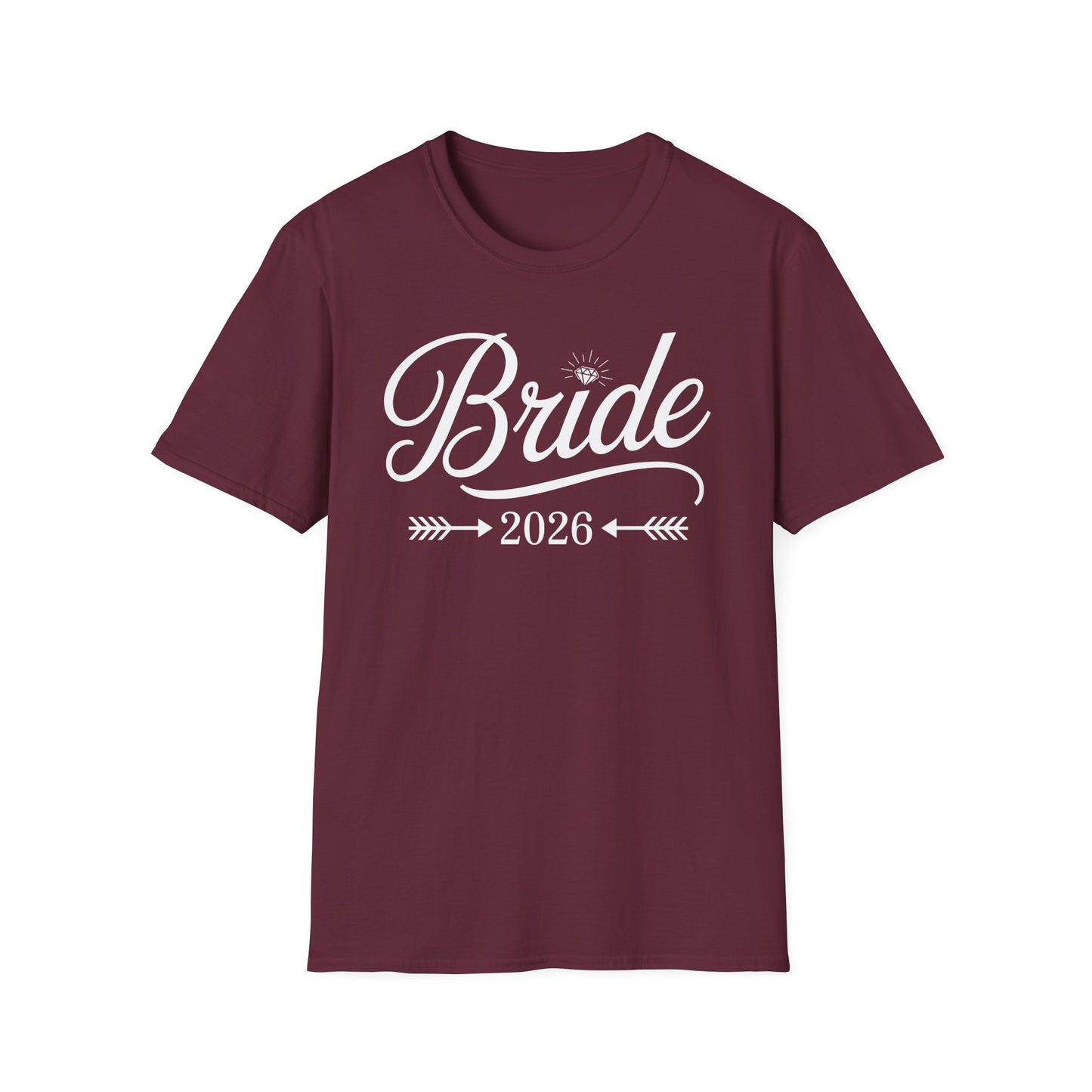Bride Est 2026 Married Wedding Bridal Party Bachelorette T-Shirt For Women