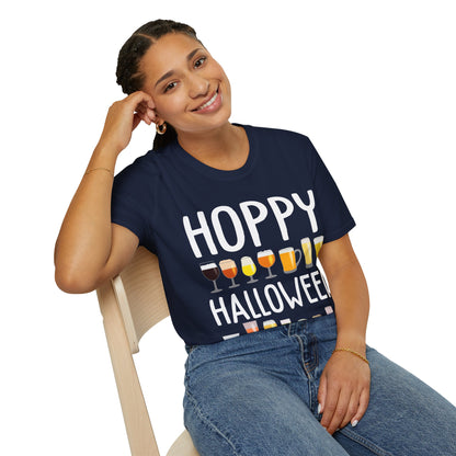 Funny Hoppy Halloween Halloween Beer Drinking Party T-Shirt Men Women