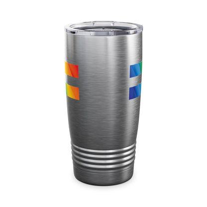 Equal Sign Lesbian Flag Bi  Equality Support LGBT Gay Tumbler For Men Women