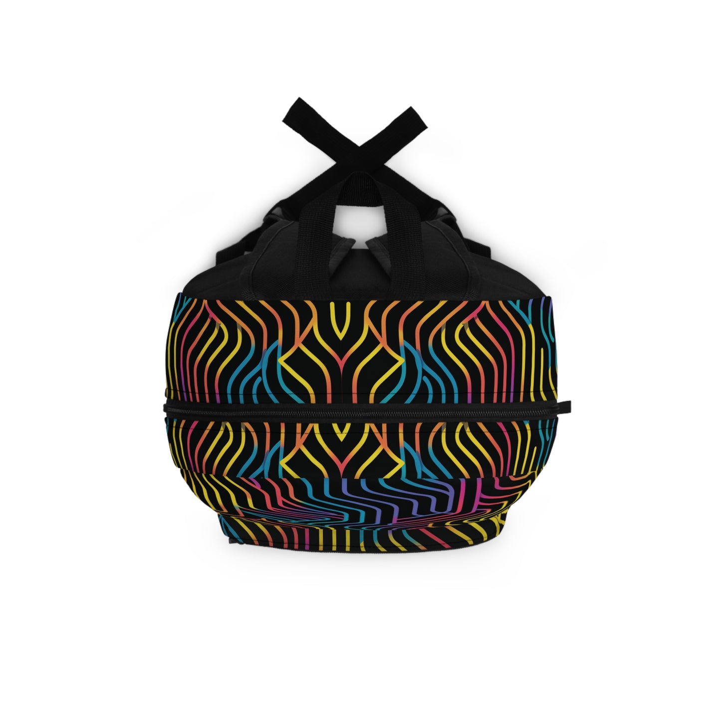 Geometric Illusion Vibrant Pattern Backpacks For Men Women Kids School Travel, Capacity School Backpacks