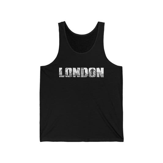 London England Souvenir Flag Phonebooth Double-Decker Bus Tank Top For Men Women Tank Top