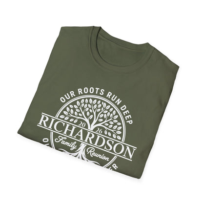 Personalized Richardson Family Reunion Our Roots Run Deep T-Shirt For Men Women