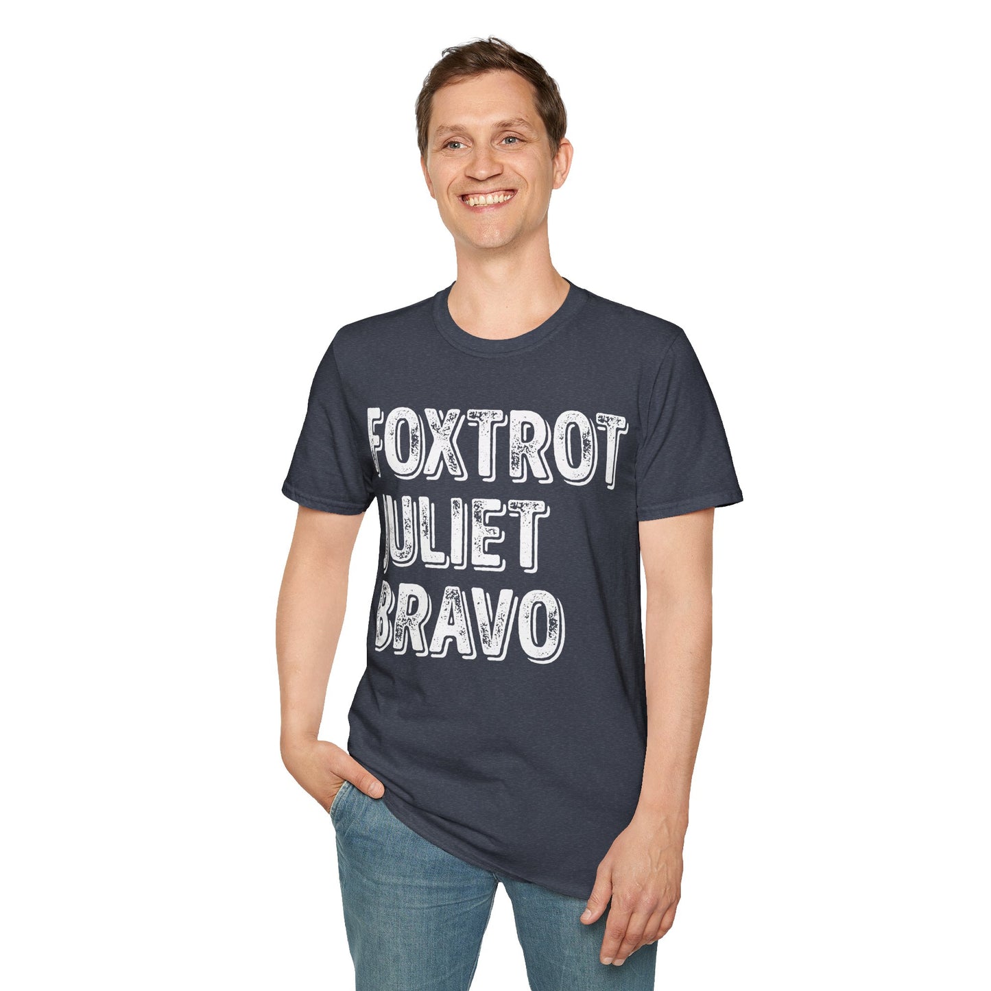 Retro Vintage Foxtrot Juliet Bravo T-Shirt For Men Women