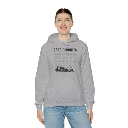 2026 Schedule Formula Racing Formula Car Retro Vintage Hoodie