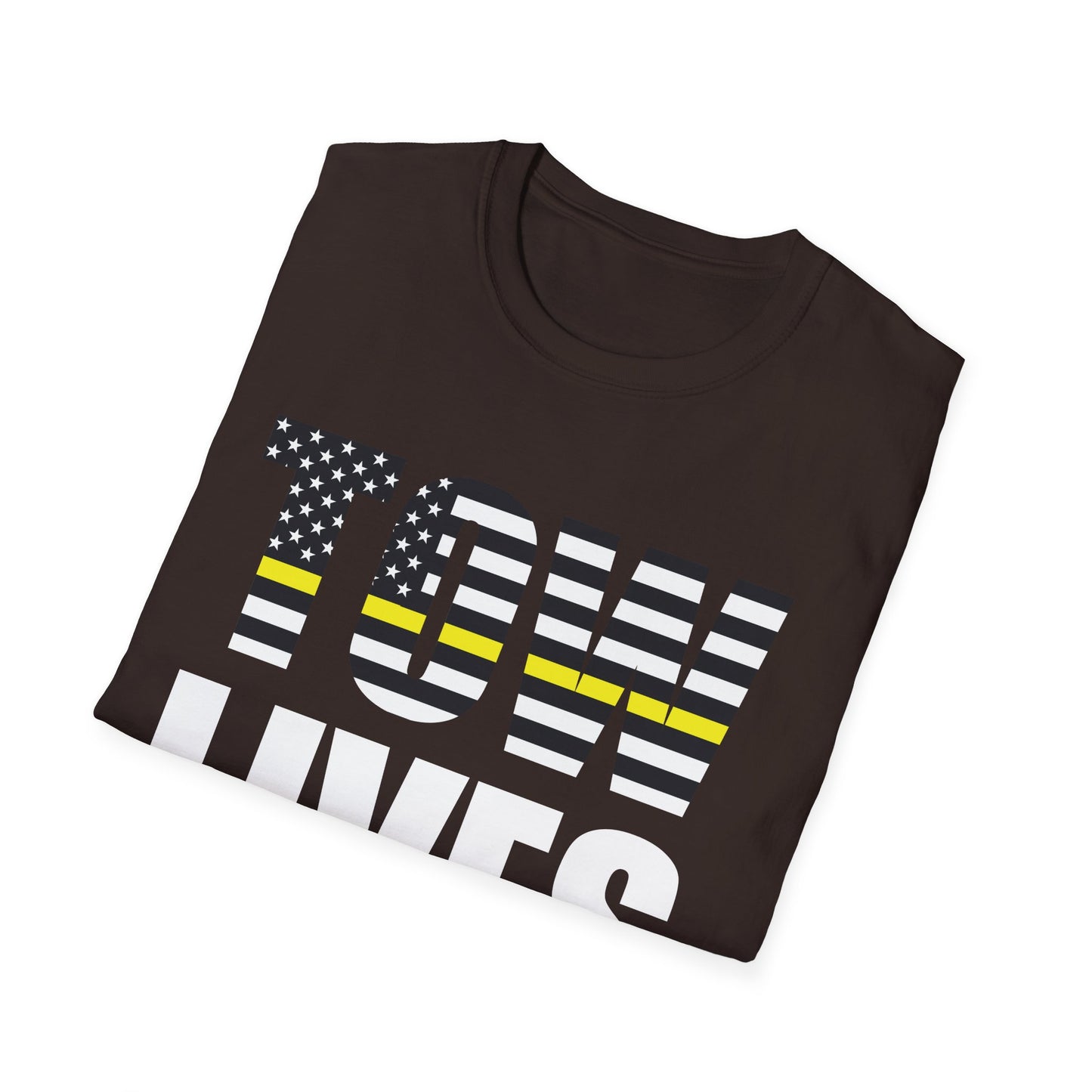 Tow Lives Matter Thin Yellow Line Tow Truck Driver Birthday Gift T-Shirt Men