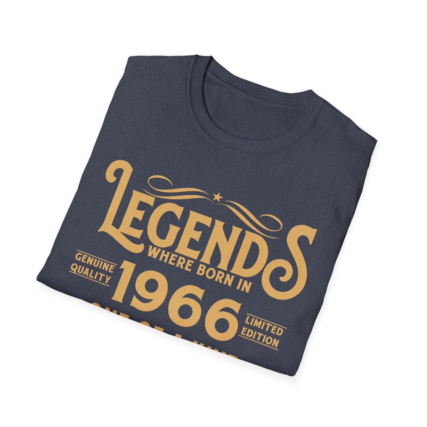 60th Birthday Tee 60 Years Old Vintage Legends Funny Born In 1966 T-Shirt For Men Women T-Shirt
