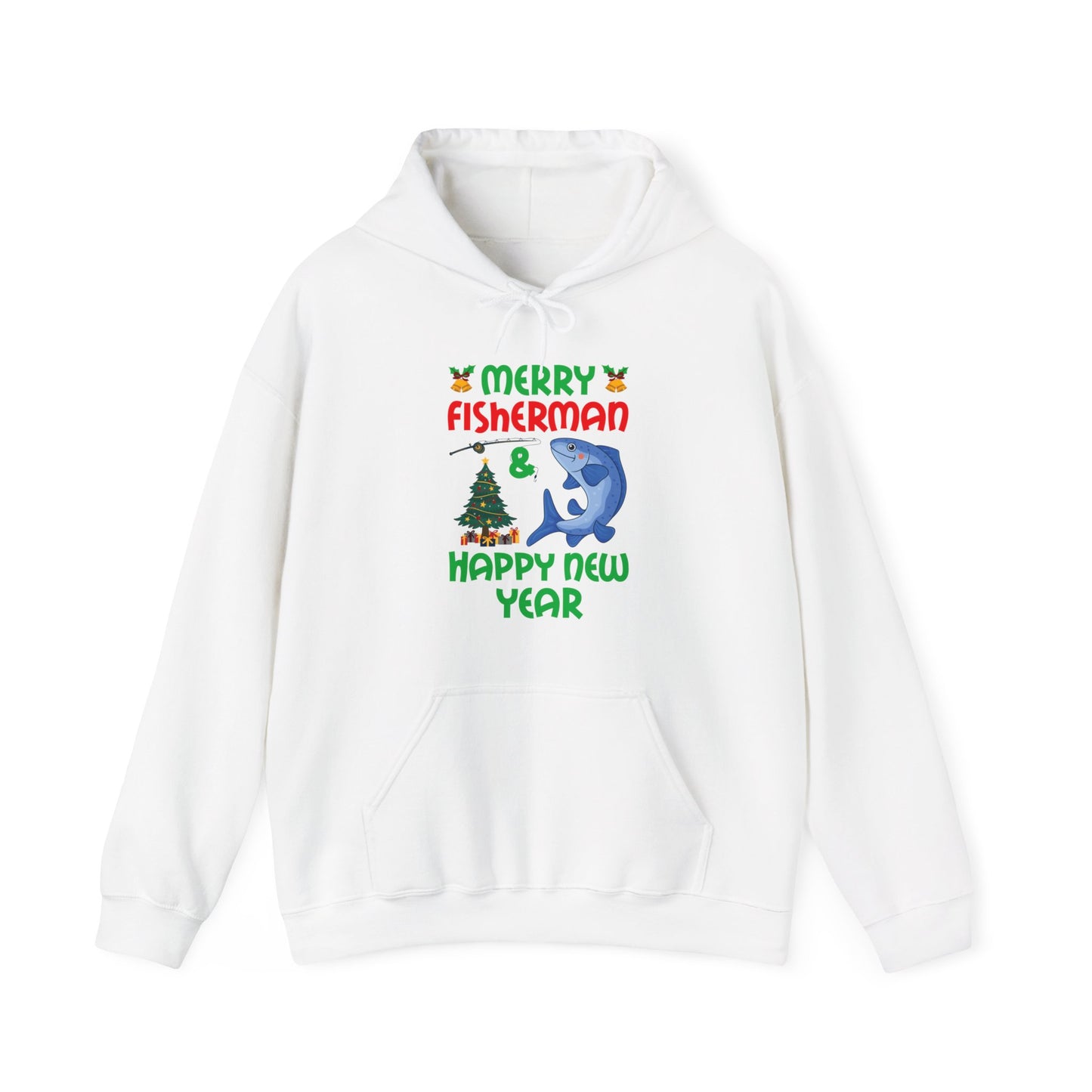 Funny Bass Fishing Merry Fishmas And Happy New Year Christmas Xmas Hoodie