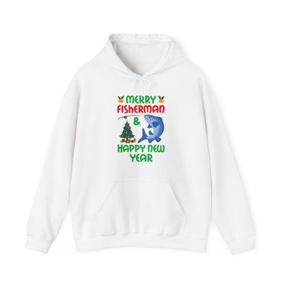 Funny Bass Fishing Merry Fishmas And Happy New Year Christmas Xmas Hoodie