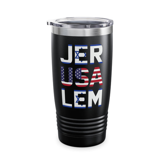 Jerusalem City Usa Israel Flag Jewish Support Jerusalem Tumbler For Men Women Tumbler