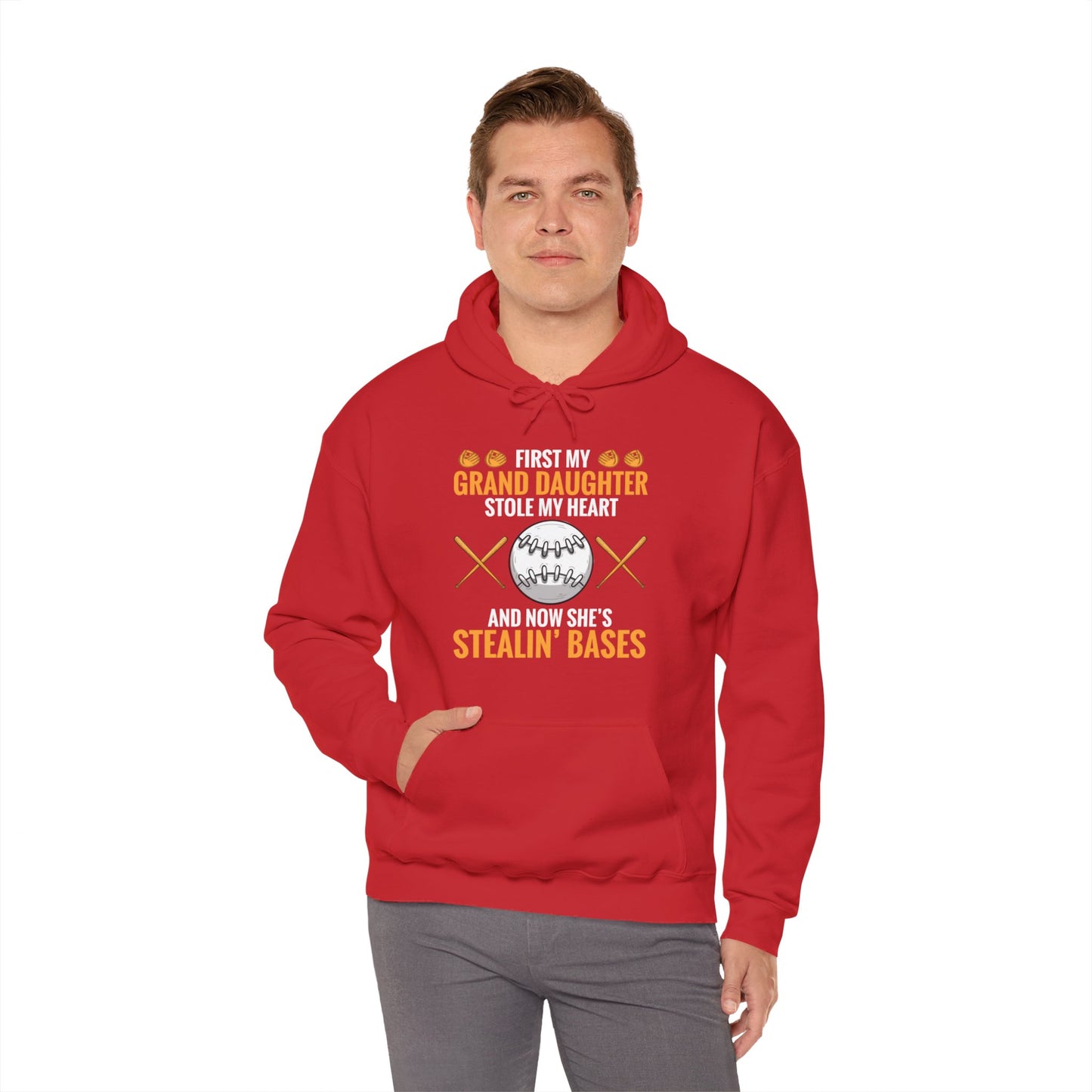 My Granddaughter Plays Softball Baseball Funny Grandparent Hoodie For Men Women Hoodie