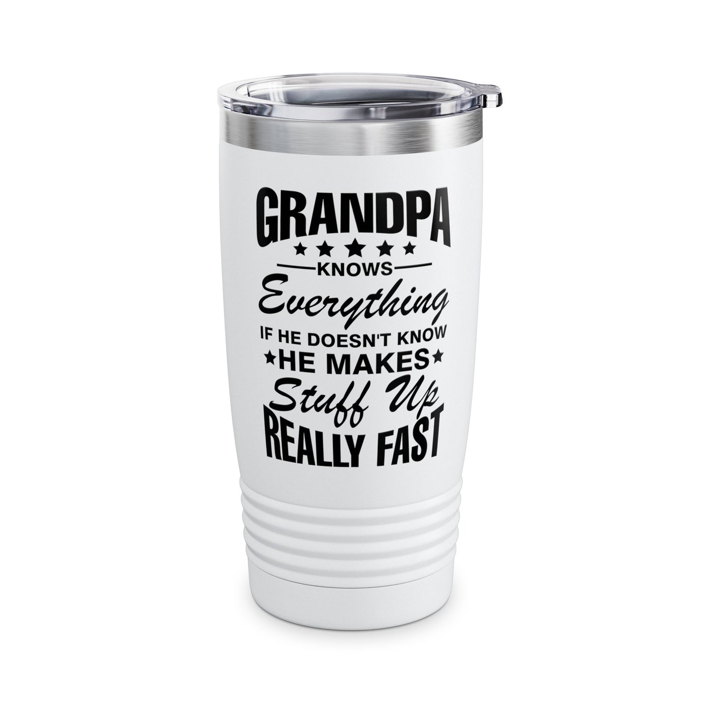 Grandpa Knows Everything Funny Gift For Father's Day Grandfather Tumbler