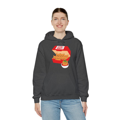 Funny Kitten Nuggets Food Pun Cat Lover Gift Chicken Nuggets Hoodie For Men Women Hoodie