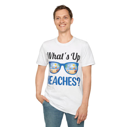 Funny What's Up Beaches Gifts Fathers Day Beach Vacation Summer T-Shirt